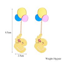 Cartoon Style Cute Balloon Duck Arylic Women's Drop Earrings main image 3