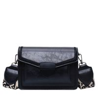 Women's Small Summer Pu Leather Color Block Streetwear Square Lock Clasp Shoulder Bag main image 4