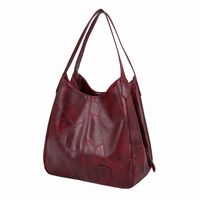 Women's Medium All Seasons Pu Leather Vintage Style Tote Bag main image 2