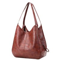 Women's Medium All Seasons Pu Leather Vintage Style Tote Bag main image 4