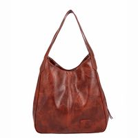 Women's Medium All Seasons Pu Leather Vintage Style Tote Bag sku image 4