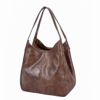 Women's Medium All Seasons Pu Leather Vintage Style Tote Bag sku image 3
