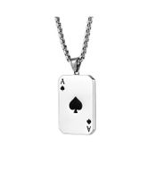 Hip-hop Poker Alloy Titanium Steel Enamel Men's Pendant Necklace main image 2