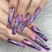 French Style Starry Sky Flower Pvc Nail Patches 1 Set sku image 19