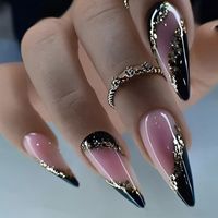 French Style Starry Sky Flower Pvc Nail Patches 1 Set main image 2