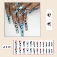 French Style Starry Sky Flower Pvc Nail Patches 1 Set sku image 20
