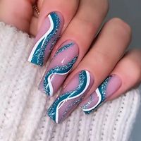 French Style Starry Sky Flower Pvc Nail Patches 1 Set sku image 25