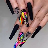 French Style Starry Sky Flower Pvc Nail Patches 1 Set sku image 18