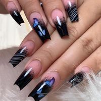 French Style Starry Sky Flower Pvc Nail Patches 1 Set sku image 15