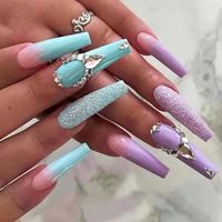 French Style Starry Sky Flower Pvc Nail Patches 1 Set sku image 43