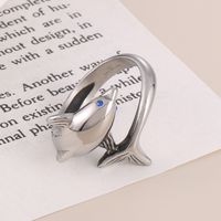 Cute Dolphin Stainless Steel Men's Open Ring main image 6