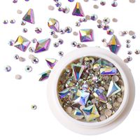 Fairy Style Square Water Droplets Glass Nail Patches 1 Piece main image 4