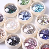 Fairy Style Square Water Droplets Glass Nail Patches 1 Piece main image 1