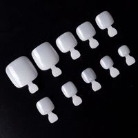 Simple Style Solid Color Plastic Nail Patches 1 Set main image 4