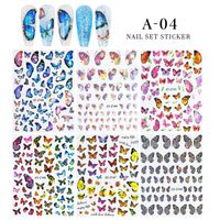 Simple Style Butterfly Stickers Nail Decoration Accessories 1 Piece sku image 4