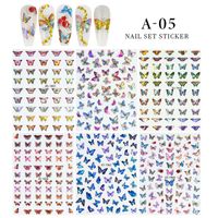 Simple Style Butterfly Stickers Nail Decoration Accessories 1 Piece sku image 5