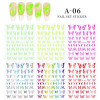Simple Style Butterfly Stickers Nail Decoration Accessories 1 Piece sku image 6