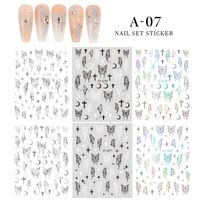 Simple Style Butterfly Stickers Nail Decoration Accessories 1 Piece sku image 7