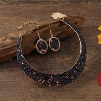 Luxuriös Dame Klassischer Stil Geometrisch Künstliche Edelsteine Legierung Großhandel Ohrringe Halskette main image 4