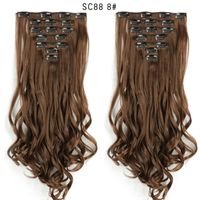 Women's Elegant Weekend Street High Temperature Wire Long Curly Hair Wigs sku image 19
