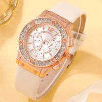 Modern Style Solid Color Needle Quartz Women's Watches sku image 1