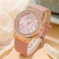 Modern Style Solid Color Needle Quartz Women's Watches sku image 4
