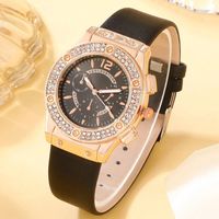 Modern Style Solid Color Needle Quartz Women's Watches sku image 2