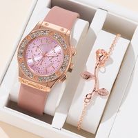 Modern Style Solid Color Needle Quartz Women's Watches main image 6