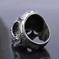 Retro Exaggerated Punk Skull 304 Stainless Steel Men'S Rings main image 4