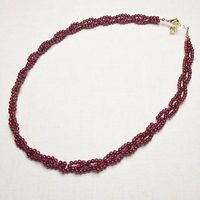 Simple Style Solid Color Austrian Crystal Beaded Necklace main image 4