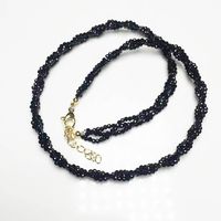 Ins Style Solid Color Crystal Beaded Necklace main image 3