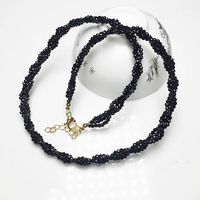 Ins Style Solid Color Crystal Beaded Necklace main image 5