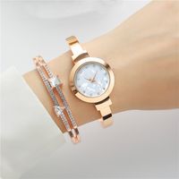 Elegant Simple Style Round Horseshoe Buckle Quartz Women's Watches main image 2