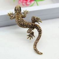 Retro Gecko Aleación Embutido Diamantes De Imitación Unisexo Broches sku image 6