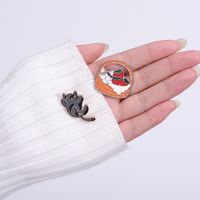 Cute Animal Cat Alloy Plating Unisex Brooches main image 4