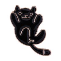 Cute Animal Cat Alloy Plating Unisex Brooches sku image 2