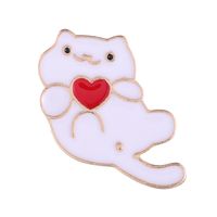 Cute Animal Cat Alloy Plating Unisex Brooches sku image 1