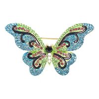 Glam Schmetterling Legierung Inlay Strasssteine Unisex Broschen main image 4