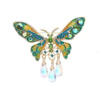 Glamour Papillon Alliage Incruster Strass Unisexe Broches sku image 9
