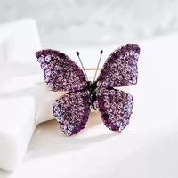 Glam Butterfly Alloy Inlay Rhinestones Unisex Brooches sku image 8