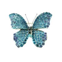 Glamour Papillon Alliage Incruster Strass Unisexe Broches sku image 7