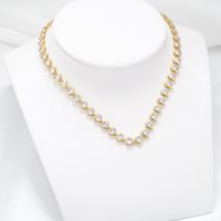 Elegant Glam Luxurious Heart Shape Brass Plating Inlay Zircon 18k Gold Plated Bracelets Necklace main image 8