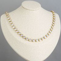 Elegant Glam Luxurious Heart Shape Brass Plating Inlay Zircon 18k Gold Plated Bracelets Necklace main image 9
