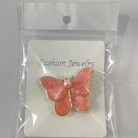 Sweet Butterfly Alloy Artificial Pearls Women's Brooches sku image 11