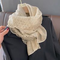 Women's Classic Style Solid Color Voile Patchwork Shawl sku image 1