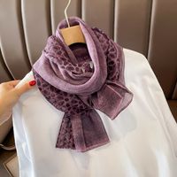 Women's Classic Style Solid Color Voile Patchwork Shawl sku image 7