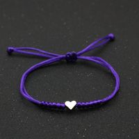 Simple Style Heart Shape Rope Copper Unisex Bracelets sku image 5