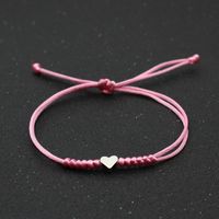 Simple Style Heart Shape Rope Copper Unisex Bracelets main image 4