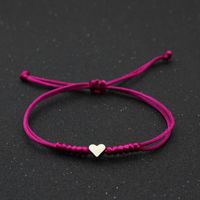 Simple Style Heart Shape Rope Copper Unisex Bracelets sku image 8