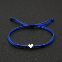 Simple Style Heart Shape Rope Copper Unisex Bracelets sku image 4